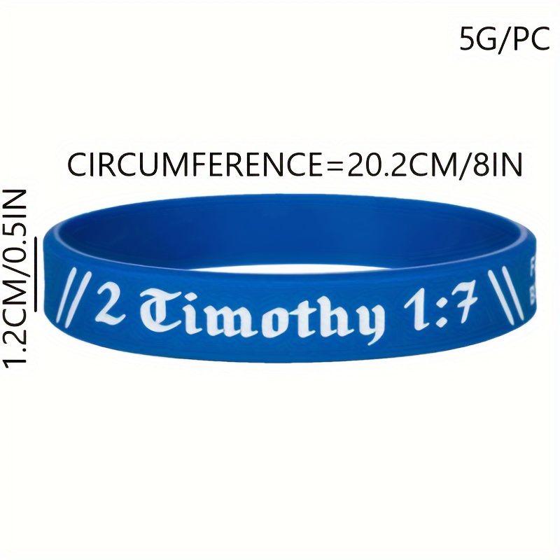 3pcs English Letter Sports Silicone Bracelets